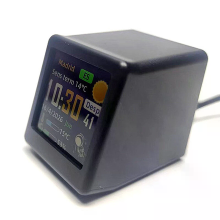 GeekMagic Spaanse Taal Wifi Weer Album Eenvoudige Digitale Klok met FULL COLOR LCD scherm 3 daagse Weersverwachting Temp