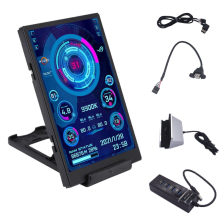 GeekTeches 3.5 Inch IPS TYPE C Secondary Screen CPU GPU RAM HDD Monitoring USB Display Freely AIDA64 for Mini ITX Case Support Rasp