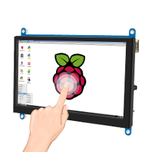 GeekTeches 7Inch IPS/TN AIDA64 LCD Beeldscherm mini pc Touch HDMI Module 1024 x 600 voor Raspberry Pi 3 Pi4 PC Monitor Moniteur Ora