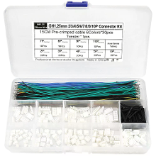 GH125MM Connectorbehuizingset Vooraf Gekrimpte 28AWG Silicoon Draad Multicolor Kabel Warmte Krimp Tubing Elektrische Bed