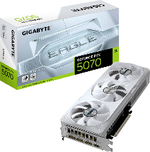 Gigabyte Nvidia GeForce RTX 5070 Videokaart GeForce RTX 5070 EAGLE OC ICE SFF 12G 12 GB GDDR7 RAM PCIe x16 HDMI 2.1, DisplayPort 2.1
