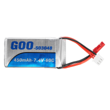 Goo 7.4V 450mah 2s 60c Jst Plug Lipo Battery For Fpv Racing