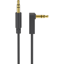 Goobay AUX Audio Connector Cable, 3.5 Mm Stereo, 1 meter kabel 90°