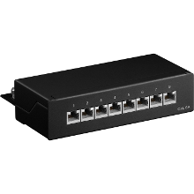 Goobay CAT 6a Mini/Desktop Patch Panel, 8 Port patchpaneel