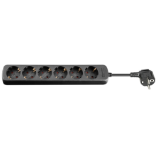 Goobay Goobay 6P Powerstrip 3m bk