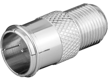 Goobay SAT antenneadapter F quickstekker F bus 1 stuks