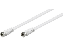 Goobay Satelliet Kabel [1x F Stekker   1x F Stekker] 1.50 M 75 Db Wit