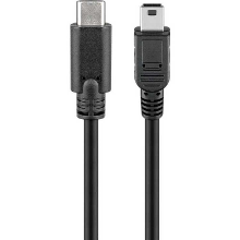 Goobay USB C 2.0 Naar Mini USB B 2.0 Adapter 50cm