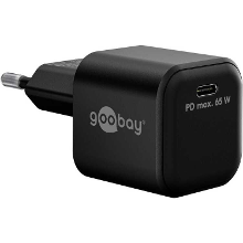 Goobay USB C PD GaN snellader Nano (65 W) oplader 1x USB C, Power Delivery 3.0
