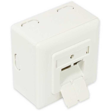 Good Connections Wandcontactdoos Cat.6A, 2x RJ 45 RAL1013