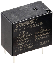 GoodSky GQ SH 105LM1F Printrelais 5 V/DC 10 A 1x NO 1 stuk(s)