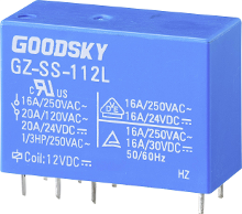 GoodSky GZ SS 112L Printrelais 12 V/DC 20 A 1x wisselcontact 1 stuk(s) Tube