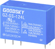 GoodSky GZ SS 124L Printrelais 24 V/DC 20 A 1x wisselcontact 1 stuk(s) Tube