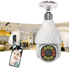 Guudgo HD 1080P WIFI IP E27 Camerabewaking 10 LED Diamond Bulb Ball Camera Smart Dual light Nachtzicht met E27 Base