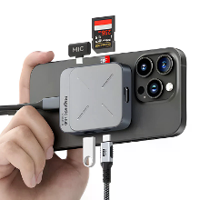 Hagibis TC100 Type C Magnetische Docking Station met 10Gbps USB A USB C PD100W 4K/60Hz HD 3.5Mm Audio SD/TF3.0 Kaartleze