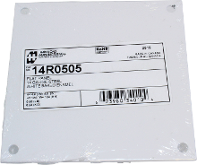 Hammond Electronics Montageplaat Staal Wit (l x b x h) 124 x 124 x 1.8 Mm 1 stuk(s)