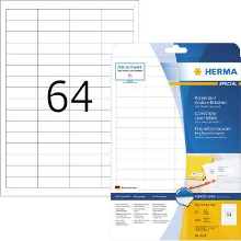 Herma 4226 Correctie etiketten 48.3 X 16.9 Mm Papier, mat Wit 1600 stuk(s) Permanent hechtend Laser (zwart/wit), Kopiëren (zwart/wit), Laser (kleur), Kopiëren