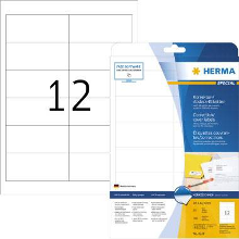 Herma 4228 Correctie etiketten 97 x 42.3 Mm Papier, mat Wit 300 stuk(s) Permanent hechtend Laser (zwart/wit), Kopiëren (zwart/wit), Laser (kleur), Kopiëren