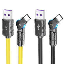 HOCO U118 5A 100W USB A naar Type C kabel Snelle oplading Gegevensoverdracht Koperen kernlijn 1,2 m lang voor Samsung Ga