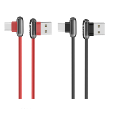HOCO U60 90 graden Type C Snel opladen datakabel voor tablet smartphone 1.2M