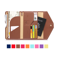Honana Hn Pb2 9 Colors Fashion Leather Travel Passport Holder Credit Card Tickets Organizer