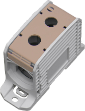 HoraeTec 087910 3 3 Serieklem PA Grijs wit (RAL 7035), Bruin 1 polig 420 A, 340 A 600 V Geleidertype: L