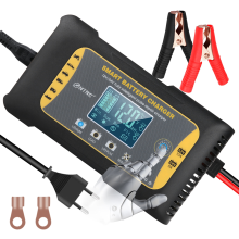 HTRC 12V 24V 10A Lifepo4 Car Battery Charger 7 Stage Pulse Repair Maintainer Car Charger for Lithium Lead Acid GEL AGM B
