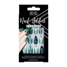 Ardell Nail Addict Groen Glitter Chroom Kunstnagels   24 stuks