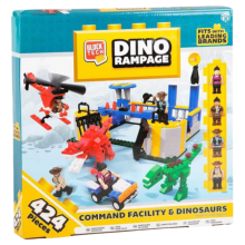 Block Tech Dino Rampage Command Facility & Dinosaurs – 424 st