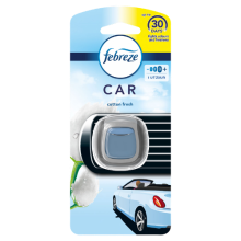 Febreze Cotton Fresh Auto Luchtverfrisser Met Clip   2 ml