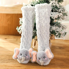 Mijn Hummeltje Mini Fashion™   Extra Warm   Lange Baby Sokjes Grijze Olifant / M (1–3 jaar) | Educatief Speelgoed