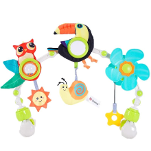 Mijn Hummeltje Tiny Tunes – Muzikaal & Mobiel – Kinderwagen Wagenspanner Toekan | Educatief Speelgoed