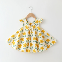 Mijn Hummeltje Mini Fashion™   Speels & Elegant   Meisjes Zomer Jurk Geel Bloemen / 90 (18 24 maanden) | Educatief Speelgoed