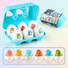 Mijn Hummeltje Montessori 3D Eggs Puzzle – Leuk voor Pasen   Eieren sorteerspel Dinosaurus | Educatief Speelgoed