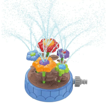 Mijn Hummeltje Aqua Bloom   Draai & Spat   Waterspeelgoed Bloemen Sproeier Blauw | Educatief Speelgoed
