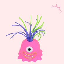 Mijn Hummeltje Yellie – Grappig & Interactief – Monster Stressspeeltje Roze | Educatief Speelgoed
