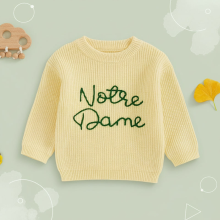 Mijn Hummeltje WarmWeave – Comfortabel & Speels – 'Notre Dame' Trui Geel / 110 (2–3 Jaar) | Educatief Speelgoed