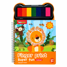 Mijn Hummeltje FingerArt – Creatief & Kleurrijk – Vingerverf Boek voor Kinderen Dieren | Educatief Speelgoed