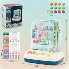 Mijn Hummeltje Montessori Math Track Game – Leren & Logica – Ballenbaan Spel Blauw / Handmatig | Educatief Speelgoed