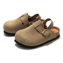 Mijn Hummeltje LittleWalk – Comfortabel & Trendy – Suède Clogs Sandalen Apricot / 27 (4–4.5 Jaar) | Educatief Speelgoed