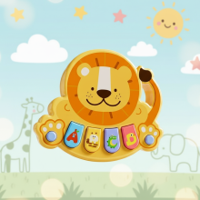 Mijn Hummeltje KinderKeys– Educatief & Speels – Muzikaal Dierenpiano Leeuw | Educatief Speelgoed