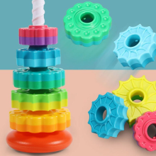 Mijn Hummeltje Rotating Tower™   Kleurrijk stapelplezier   Stapeltoren | Educatief Speelgoed