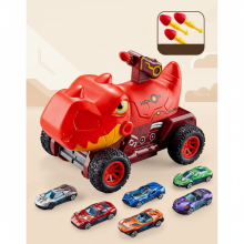 Mijn Hummeltje TurboRex – Avontuurlijk & Interactief – Dinosaurus Speelgoedauto Rood   6 Auto / 6 auto's | Educatief Speelgoed