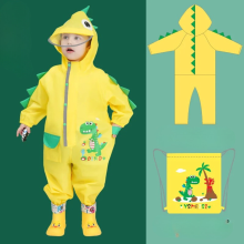 Mijn Hummeltje Mini Fashion™   Poncho   Kinder Regenjas Gele Dino / 116 (6 7 jaar) | Educatief Speelgoed