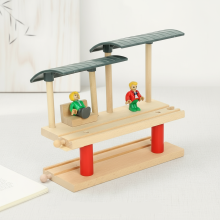 Mijn Hummeltje Woods – Stijlvol & Educatief – Houten Openbaar Vervoer Speelset Dubbeldeks | Educatief Speelgoed