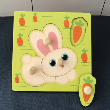 Mijn Hummeltje Clever Puzzle™   Slim Spelen   Houten Puzzel Konijn | Educatief Speelgoed
