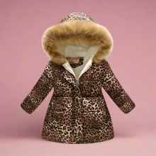Mijn Hummeltje CozyTrend – Elegant & Knus – Gewatteerde Winterjas voor meisjes Luipaardprint / 150 (8 10 jaar) | Educatief Speelgoed