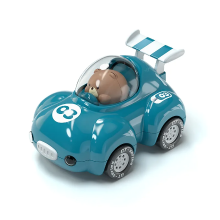 Mijn Hummeltje Push Car™ – Flitsend Raceplezier – Speelgoedauto Cyaan | Educatief Speelgoed