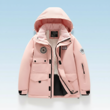 Mijn Hummeltje GlacierFit – Ademend & Beschermend Waterdicht – Ski pak met Fleecevoering Roze jas / 110 (5–6 jaar) | Educatief Speelgoed