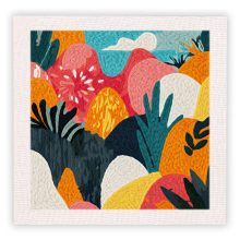 Mijn Hummeltje ThreadArt – Handgemaakt & Kleurrijk – Dieren Borduurset Bloemen A | Educatief Speelgoed